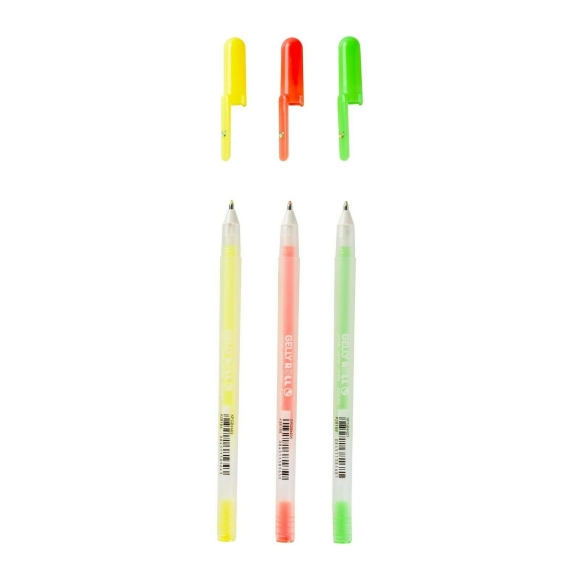 Set of MOONLIGHT HAPPY gel pens, 3 colors, Sakura