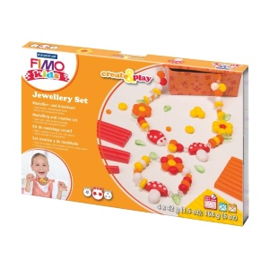 Набор для создания украшений Fimo kids "Цветы" 4цв 42г Fimo