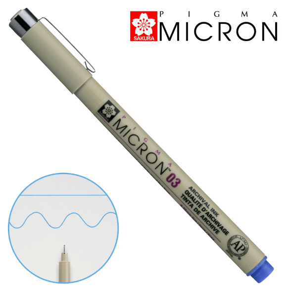Линер PIGMA MICRON (0.3), 0,35мм Зеленый, Sakura Линер PIGMA MICRON (0.3), 0,35мм Зеленый, Sakura