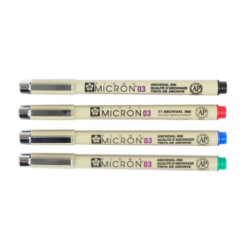 Линер PIGMA MICRON (0.3), 0,35мм Зеленый, Sakura Линер PIGMA MICRON (0.3), 0,35мм Зеленый, Sakura