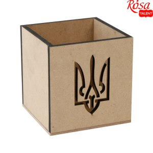 Стакан "Тризуб" 2, МДФ, 10х10х10см, ROSA TALENT