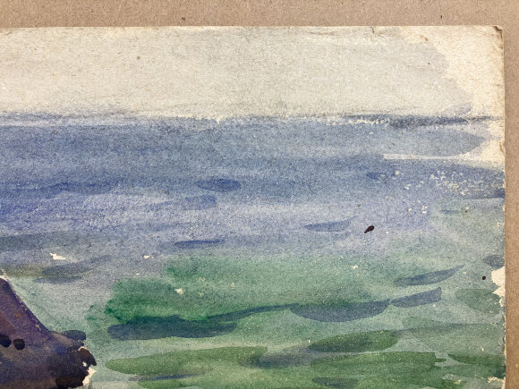 Акварель Морской берег, художник Кокин Михаил Акварель Морской берег, художник Кокин Михаил