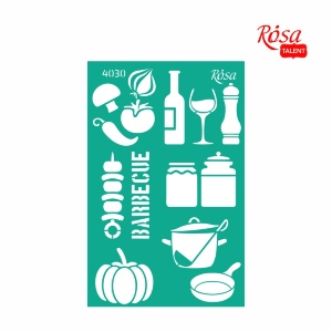 Трафарет многоразовый самоклеющийся №4030 13x20см Recipe book ROSA Talent