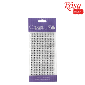 Стразы самоклеящиеся Серебряные 5мм 375шт ROSA Talent