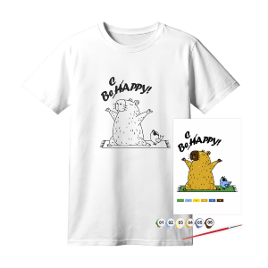 Набор футболка-раскраска Be Cappy хлопок 100% размер XS ROSA Talent