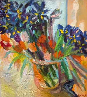 Painting Spring, artist Nina Lytvyn