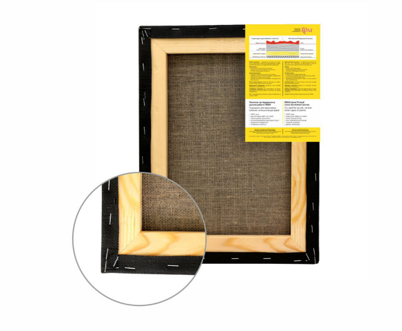 Подрамник 20×30 см модуль №1 крупное зерно Черный грунт лен ROSA Подрамник 20×30 см модуль №1 крупное зерно Черный грунт лен ROSA