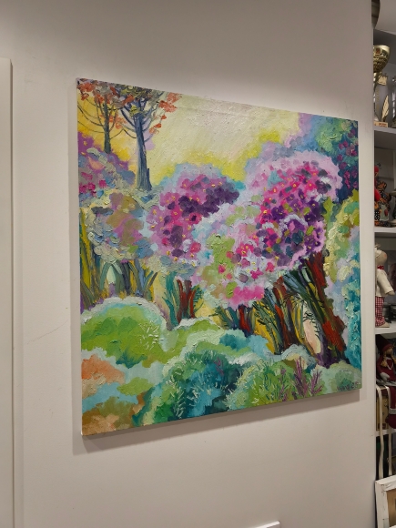 Painting First Frosts, artist Nina Lytvyn