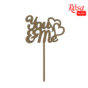 Заготовка топер You&Me ДВП 10х6см 5шт ROSA TALENT