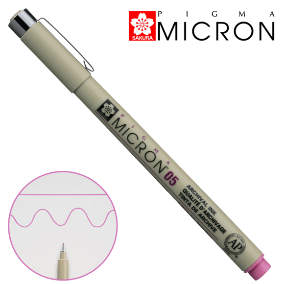 PIGMA MICRON liner (0.5), 0.45 mm Yellow, Sakura