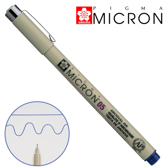 PIGMA MICRON liner (0.5), 0.45 mm Yellow, Sakura