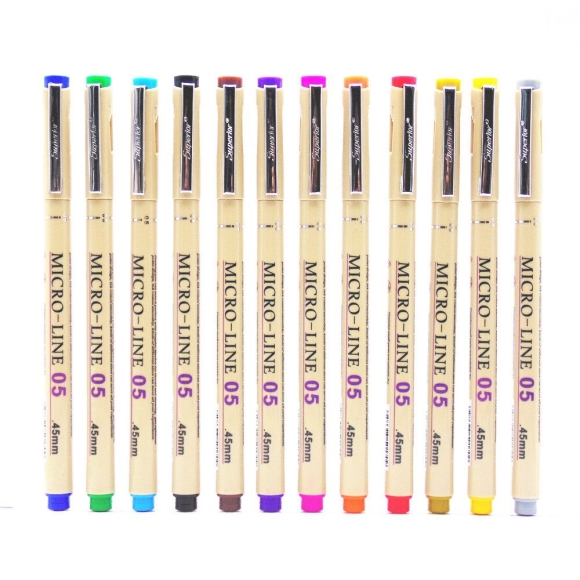 PIGMA MICRON liner (0.5), 0.45 mm Yellow, Sakura