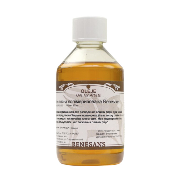 Масло льняное полимеризованное 250мл Renesans