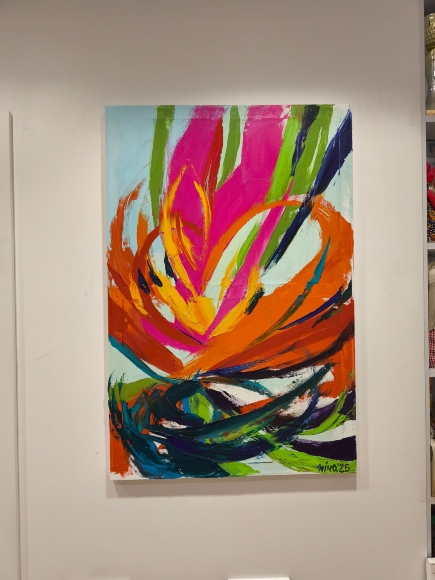 Painting Unbroken, artist Nina Lytvyn