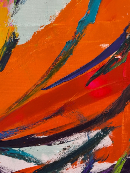 Painting Unbroken, artist Nina Lytvyn