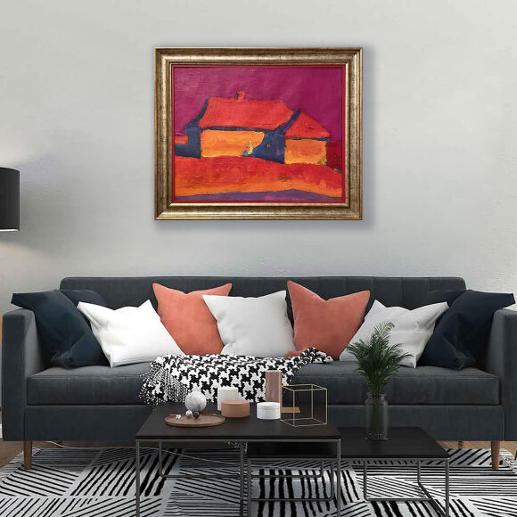 Painting Farmstead, artist Anatoliy Kryvolap Painting Farmstead, artist Anatoliy Kryvolap