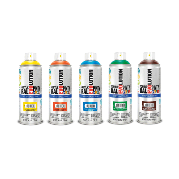 Краска аэрозоль акриловая Evolution Ral 1028 Желтая дыня 400 мл PINTYPLUS