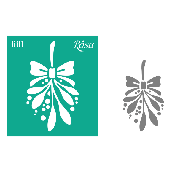 Трафарет многоразовый самоклеющийся №681 9×10см серия Новый год ROSA TALENT Трафарет многоразовый самоклеющийся №681 9×10см серия Новый год ROSA TALENT