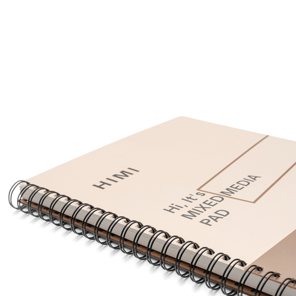 Блокнот на спирали Mixed Media, 22,9х30,5см, 180г/м2, 40л, HIMI