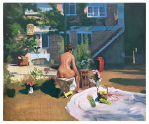 Painting Yard of the artist, artist Kabachenko Gleb Painting Yard of the artist, artist Kabachenko Gleb