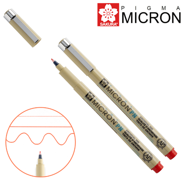 Ручка PIGMA MICRON PN Черный (0.4-0.5мм), Sakura
