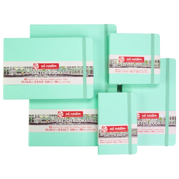 Блокнот для графики Talens Art Creation А5 (13х21см) 140г/м2 80л Fresh Mint Royal Talens