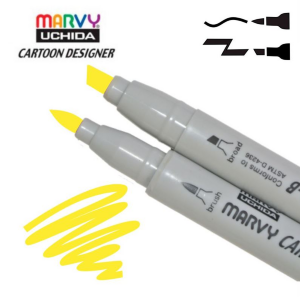 Маркер двухсторонний Желтый 1900B-S Marvy
