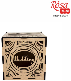 Ящик для поздравлений "Classic" МДФ 20х20х20см ROSA TALENT