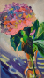 Painting Hydrangea, artist Nina Lytvyn