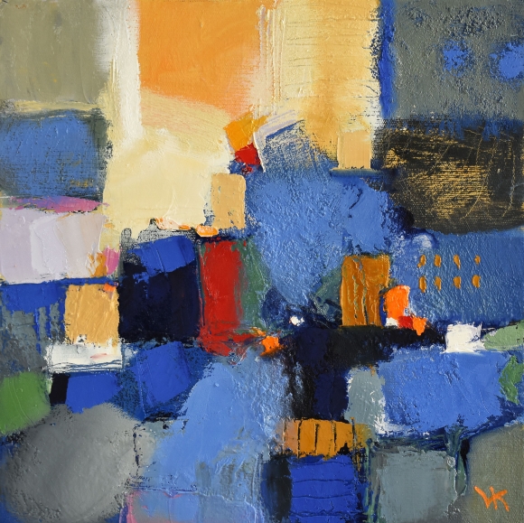 Painting City Landscape, artist Volodymyr Kolesnyk