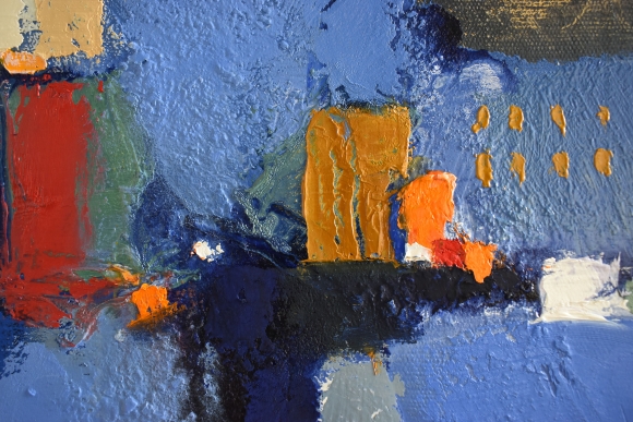 Painting City Landscape, artist Volodymyr Kolesnyk