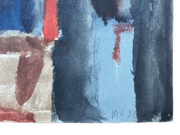 Watercolor Girl in the Studio, artist Bukharov - sold