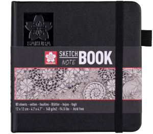 Блокнот Sakura Sketch 12х12 см 140 г/м2 80 л кремово-белый Sakura