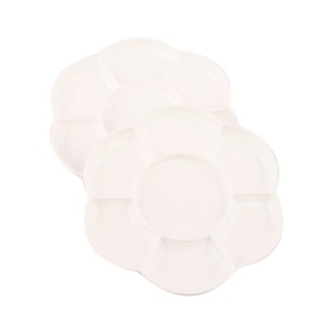 Палитра пластиковая ''цветок'' (d:17,8см.) 2шт. DK ART