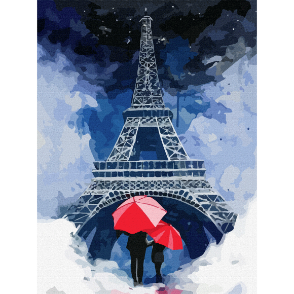 Полотно на картоне с контуром Города Париж 4 30х40 хлопок акрил ROSA START Полотно на картоне с контуром Города Париж 4 30х40 хлопок акрил ROSA START