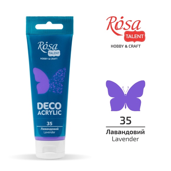 Акрил для декора Черный матовый (17) 75 мл ROSA Talent