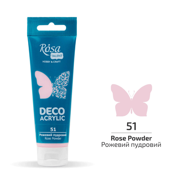 Акрил для декора Черный матовый (17) 75 мл ROSA Talent