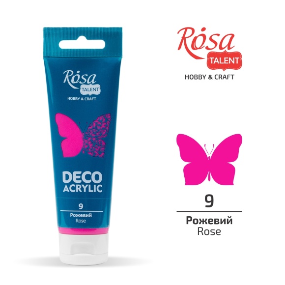 Акрил для декора Черный матовый (17) 75 мл ROSA Talent