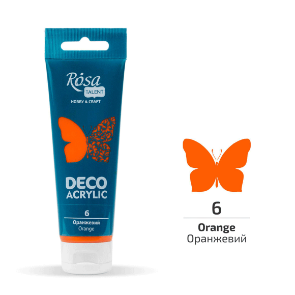 Акрил для декора Черный матовый (17) 75 мл ROSA Talent