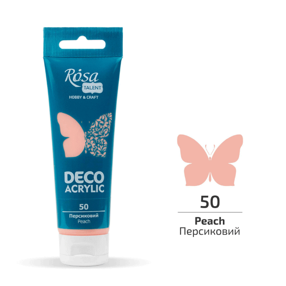 Акрил для декора Черный матовый (17) 75 мл ROSA Talent