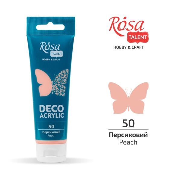 Акрил для декора Черный матовый (17) 75 мл ROSA Talent