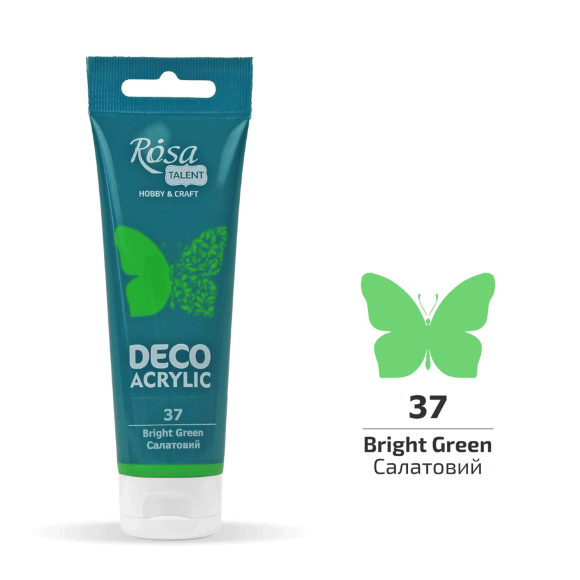 Акрил для декора Черный матовый (17) 75 мл ROSA Talent