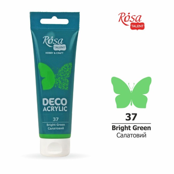 Акрил для декора Черный матовый (17) 75 мл ROSA Talent