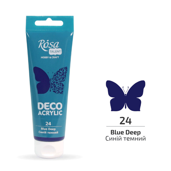 Акрил для декора Черный матовый (17) 75 мл ROSA Talent