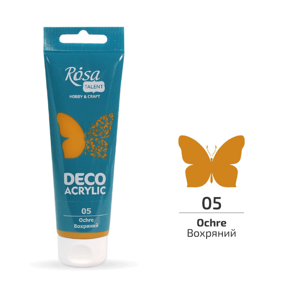 Акрил для декора Черный матовый (17) 75 мл ROSA Talent