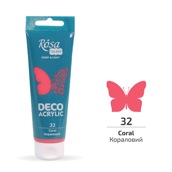 Акрил для декора Черный матовый (17) 75 мл ROSA Talent