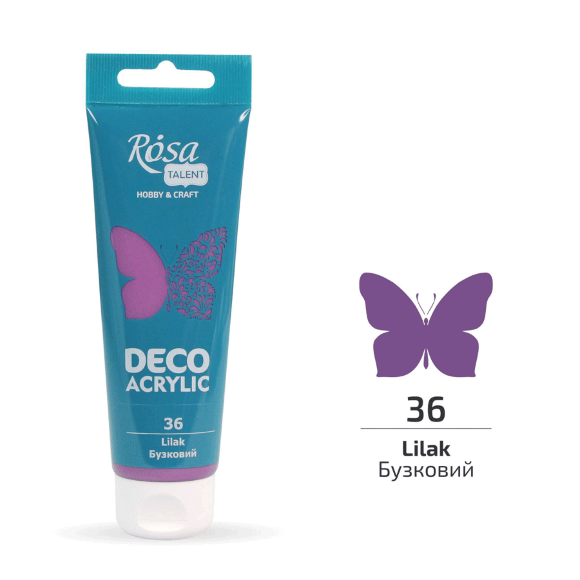 Акрил для декора Черный матовый (17) 75 мл ROSA Talent