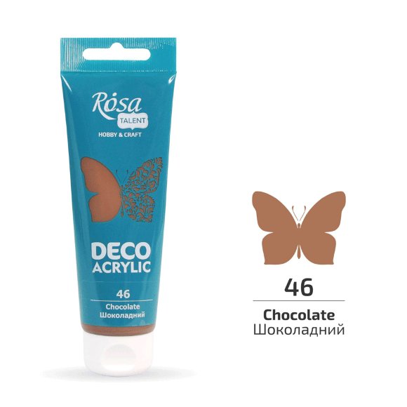 Акрил для декора Черный матовый (17) 75 мл ROSA Talent