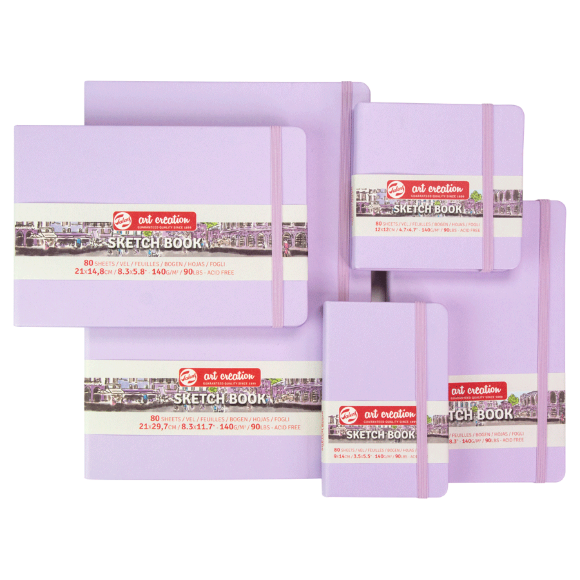 Блокнот для графики Talens Art Creation А4 140г/м2 80л Pastel Violet Royal Talens Блокнот для графики Talens Art Creation А4 140г/м2 80л Pastel Violet Royal Talens