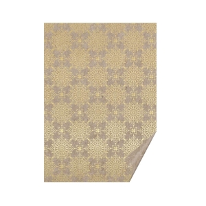 Heyda's A4 (21x29.7cm) Gold 220g/m2 Snowflake Design Cardboard